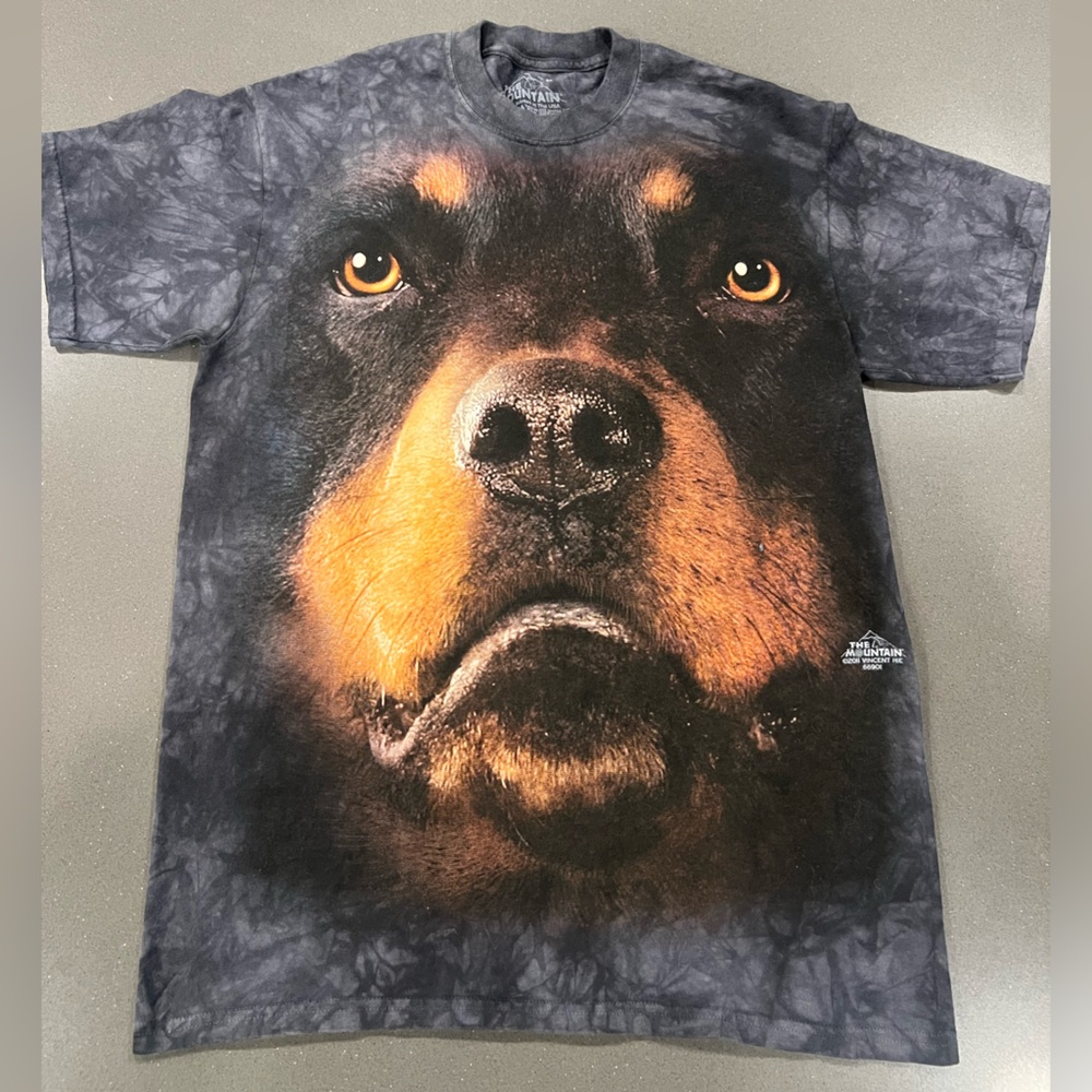 The Mountain Black and Brown Dog Face T-Shirt